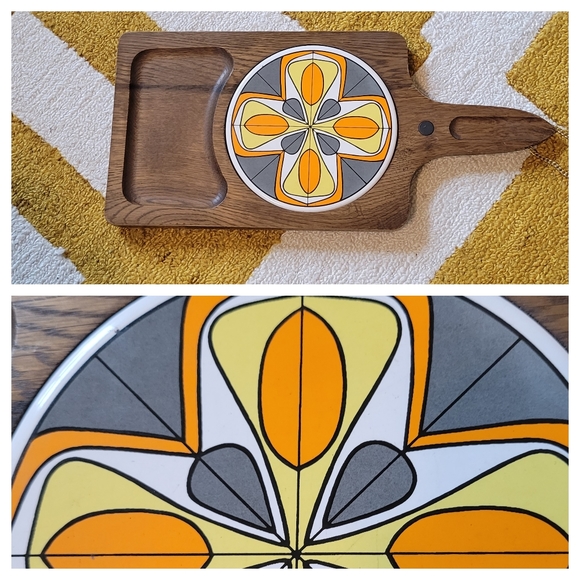 Vintage Other - Vintage Wooden Cheeseboard
